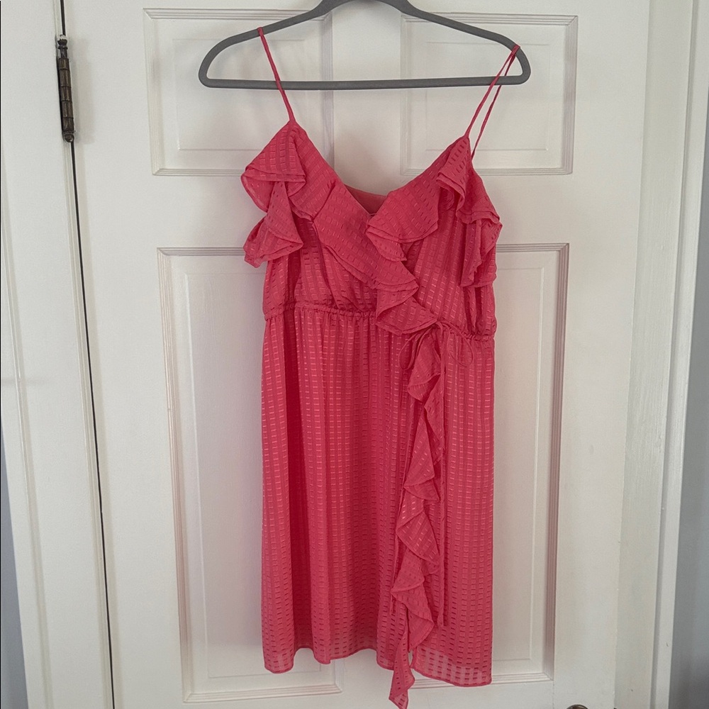 Milly Pink Ruffle Mini Dress